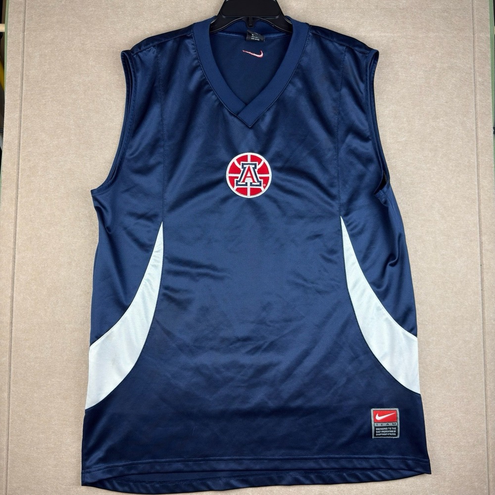 Vintage Nike Arizona Wildcats Jersey Mens‎ L Blue Sleeveless Mesh NCAA Korea